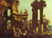 Bernardo Bellotto Ruins of a Temple Norge oil painting reproduction